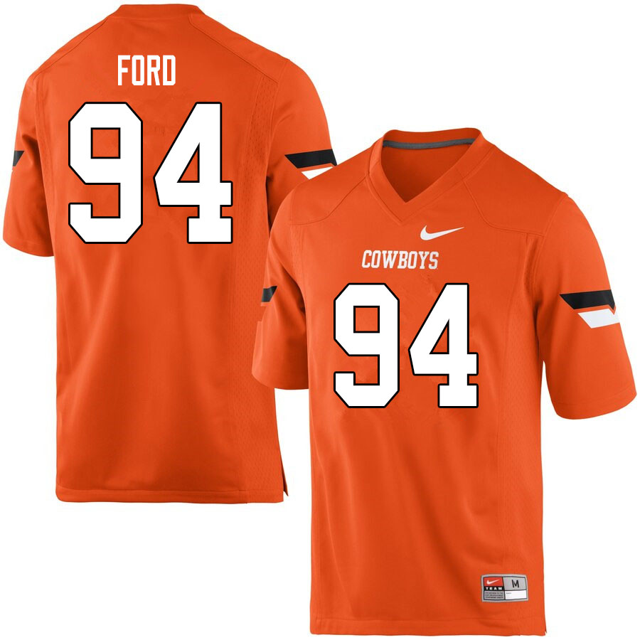 Men #94 Trace Ford Oklahoma State Cowboys College Football Jerseys Sale-Orange - Click Image to Close